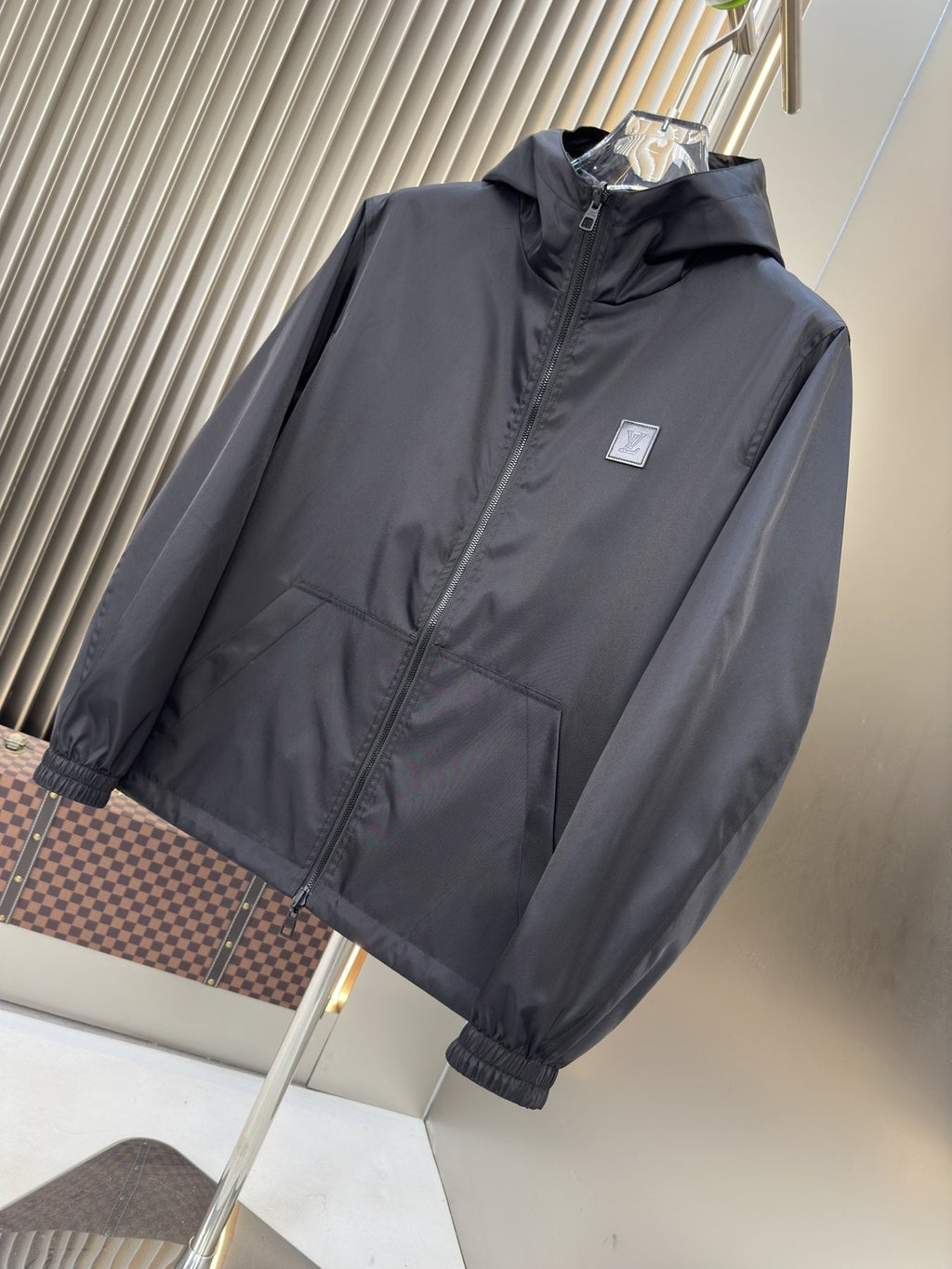 2026 Original Jacket Black Hooded Zip Jacket — front
