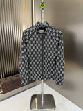 Gucci Black Monogram Zip-Front Jacket — hero