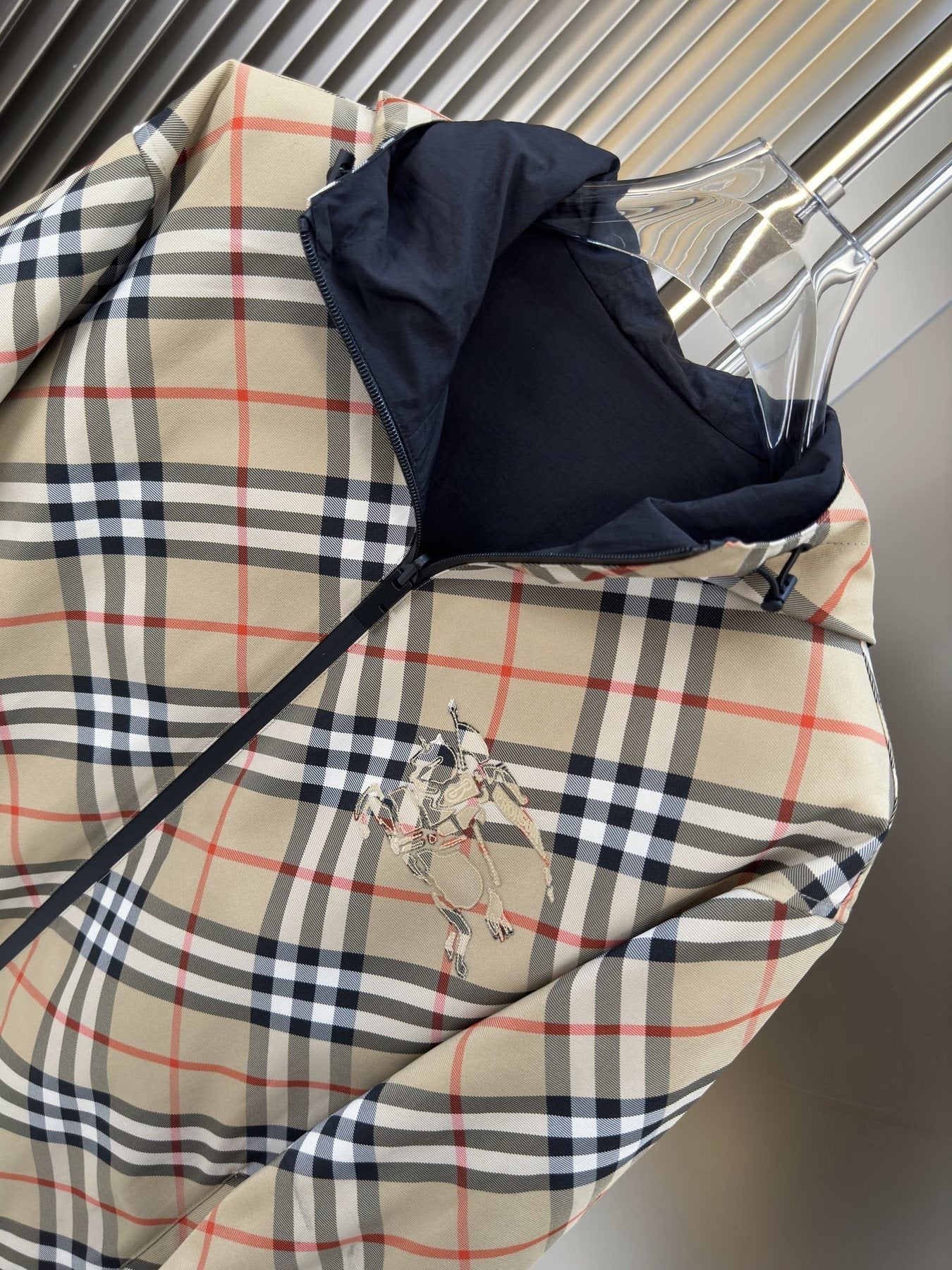 2026 Original Jacket Reversible Check Hooded Jacket — detail