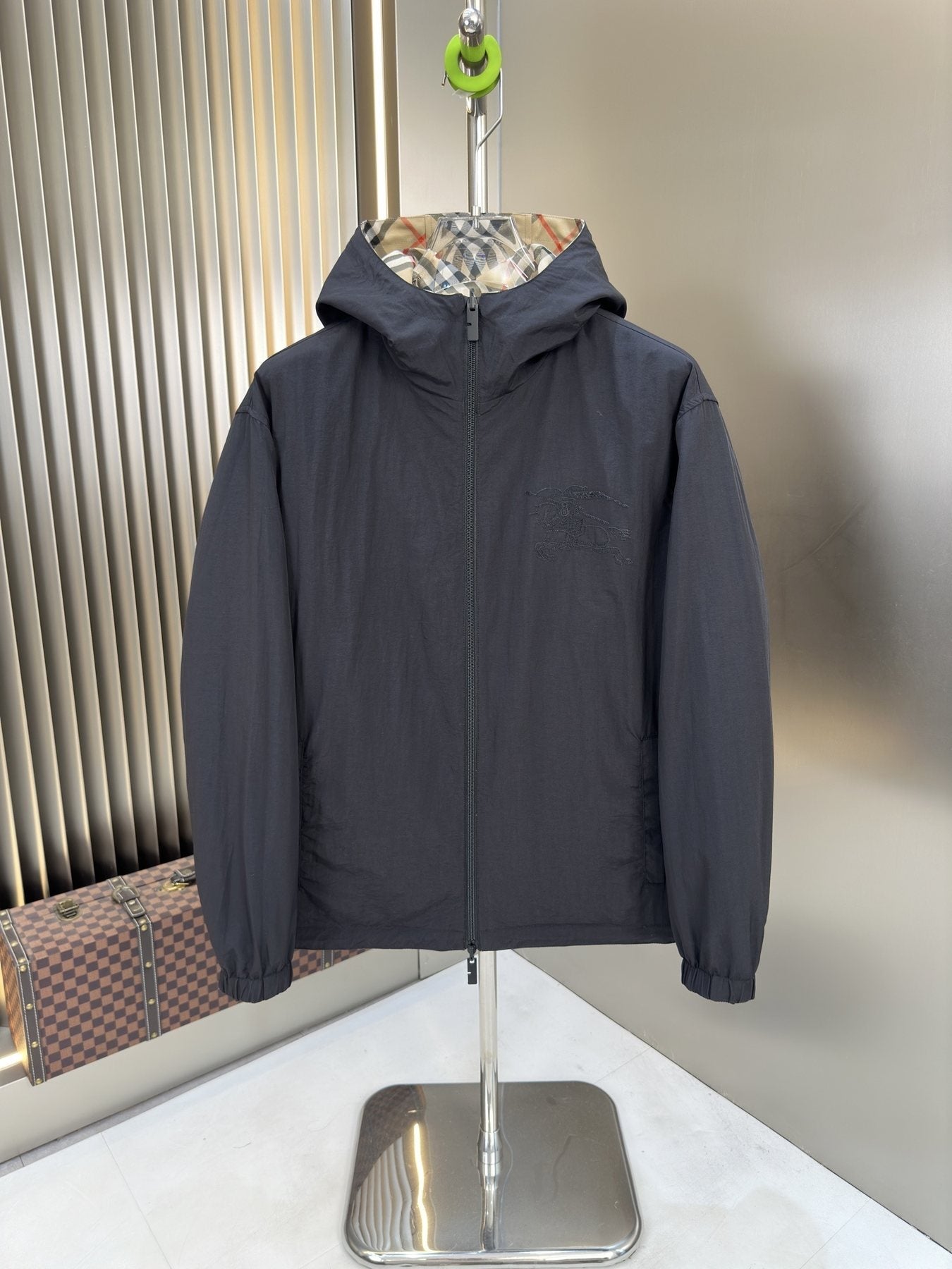 2026 Original Jacket Reversible Check Hooded Jacket — front