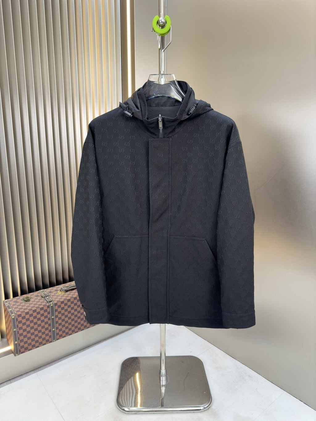 2026 Original Jacket Reversible Tonal Monogram Hooded Jacket — front