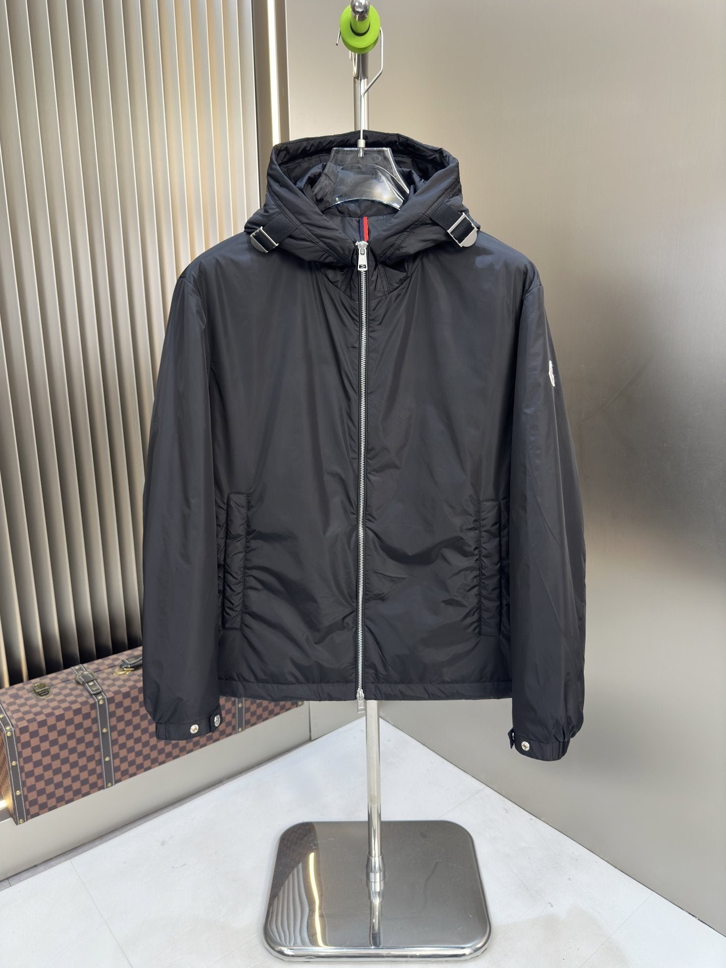 Moncler Hooded Zip-Front Jacket — hero
