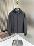 Burberry Hooded Checked-Lining Zip Jacket — hero