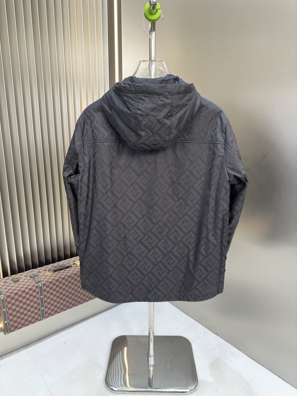 Fendi Monogram Hooded Jacket — back