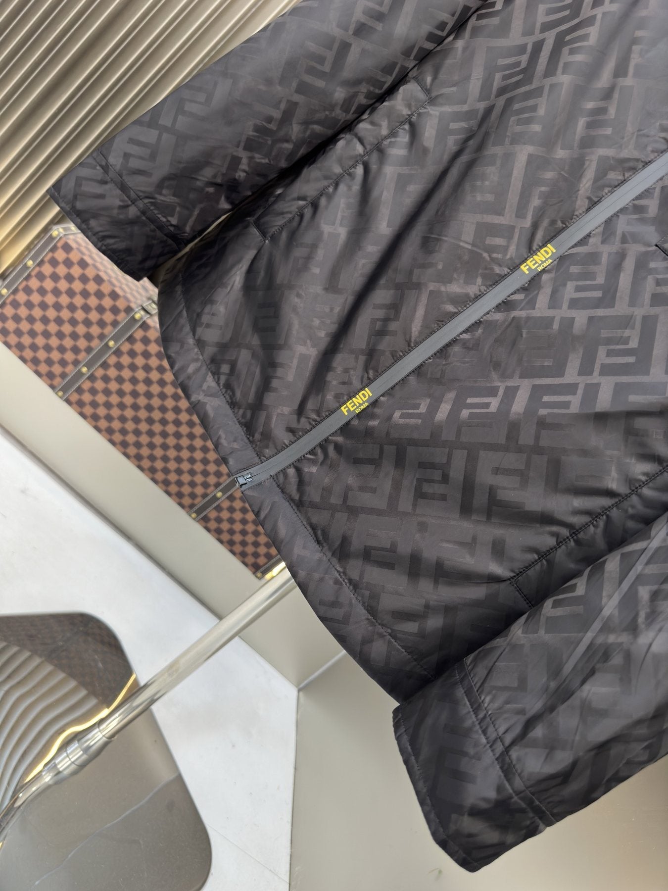 Fendi Monogram Hooded Jacket — detail