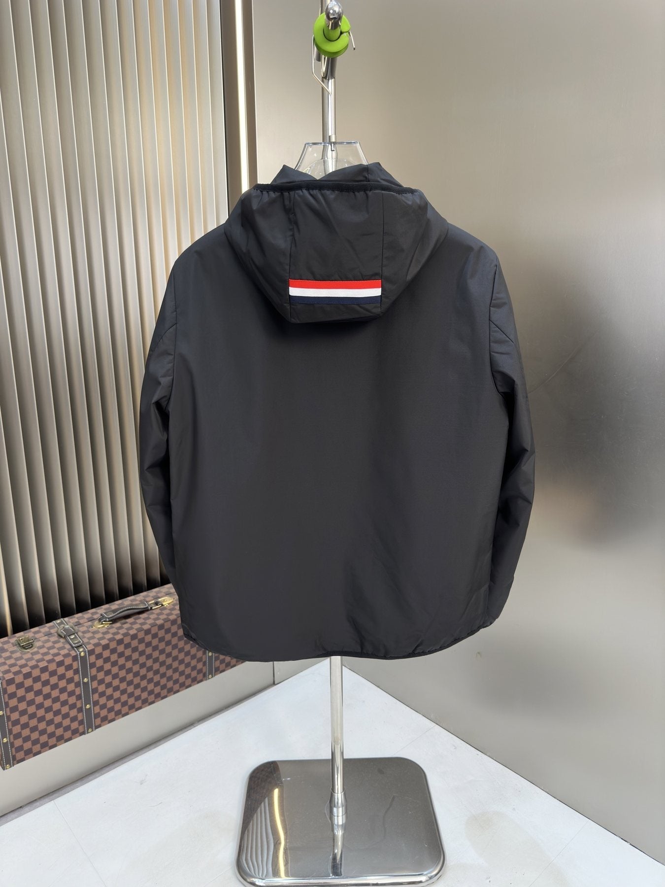 Moncler Hooded Zip-Front Jacket — back