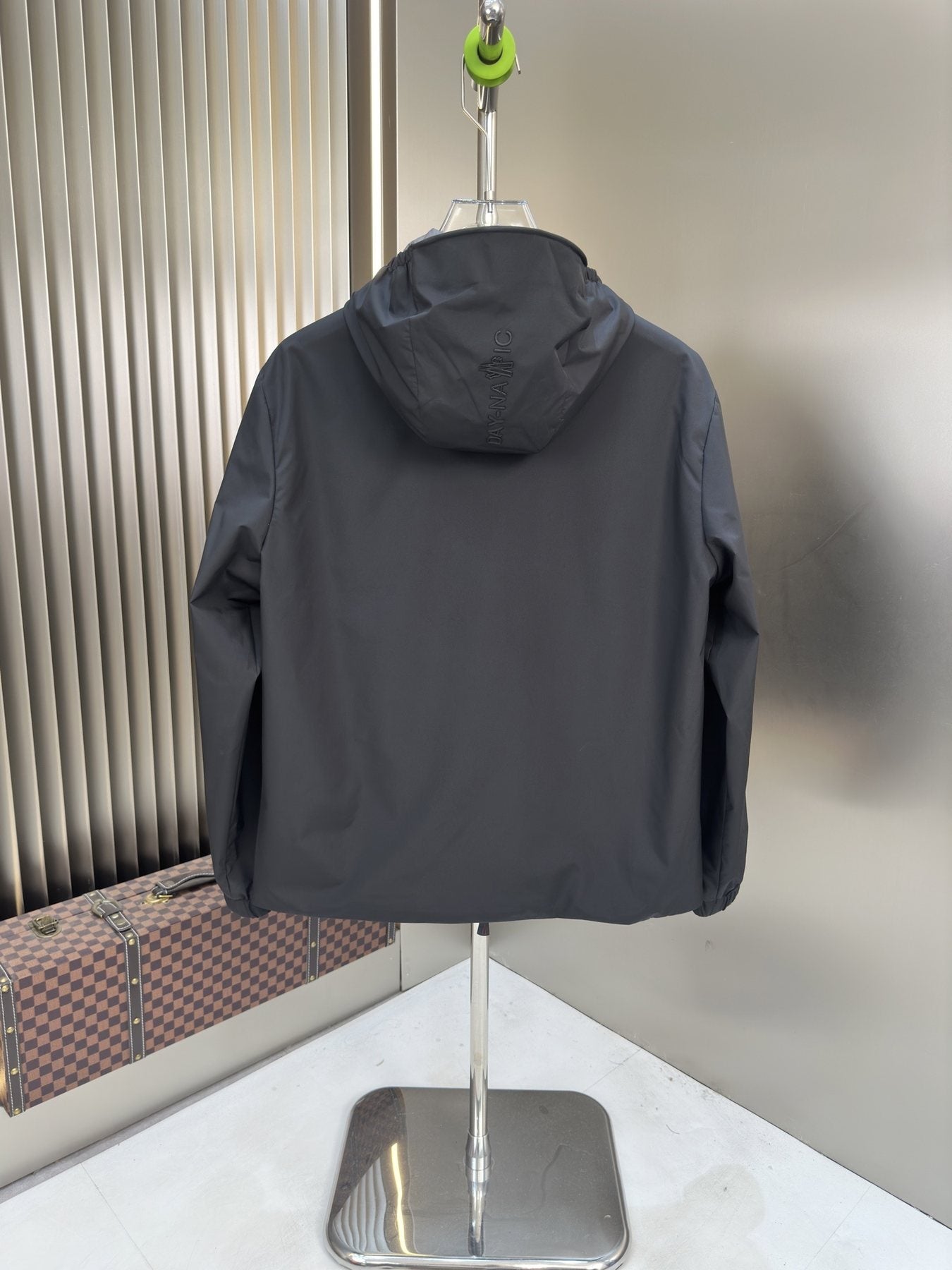 Moncler Hooded Zip-Front Jacket — back