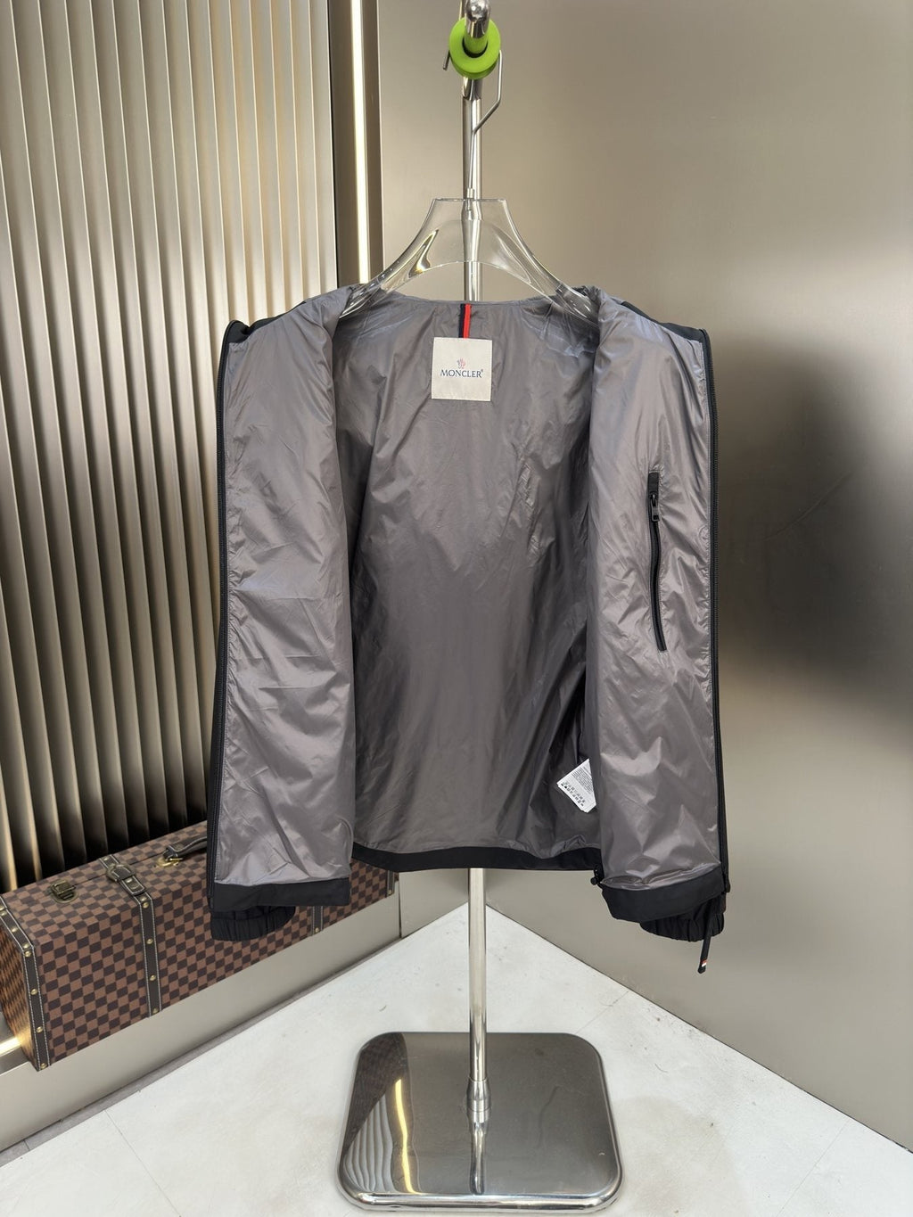 Moncler Hooded Zip-Front Jacket — hang_tag