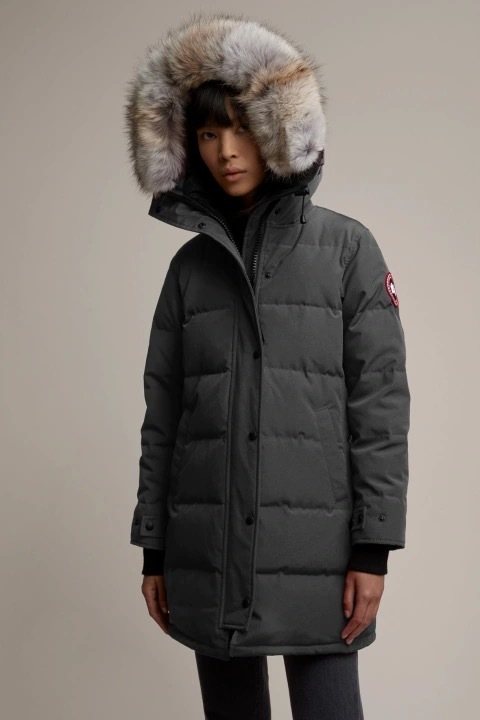 Canada Goose Long Quilted Fur-Trim Hood Puffer Jacket — context