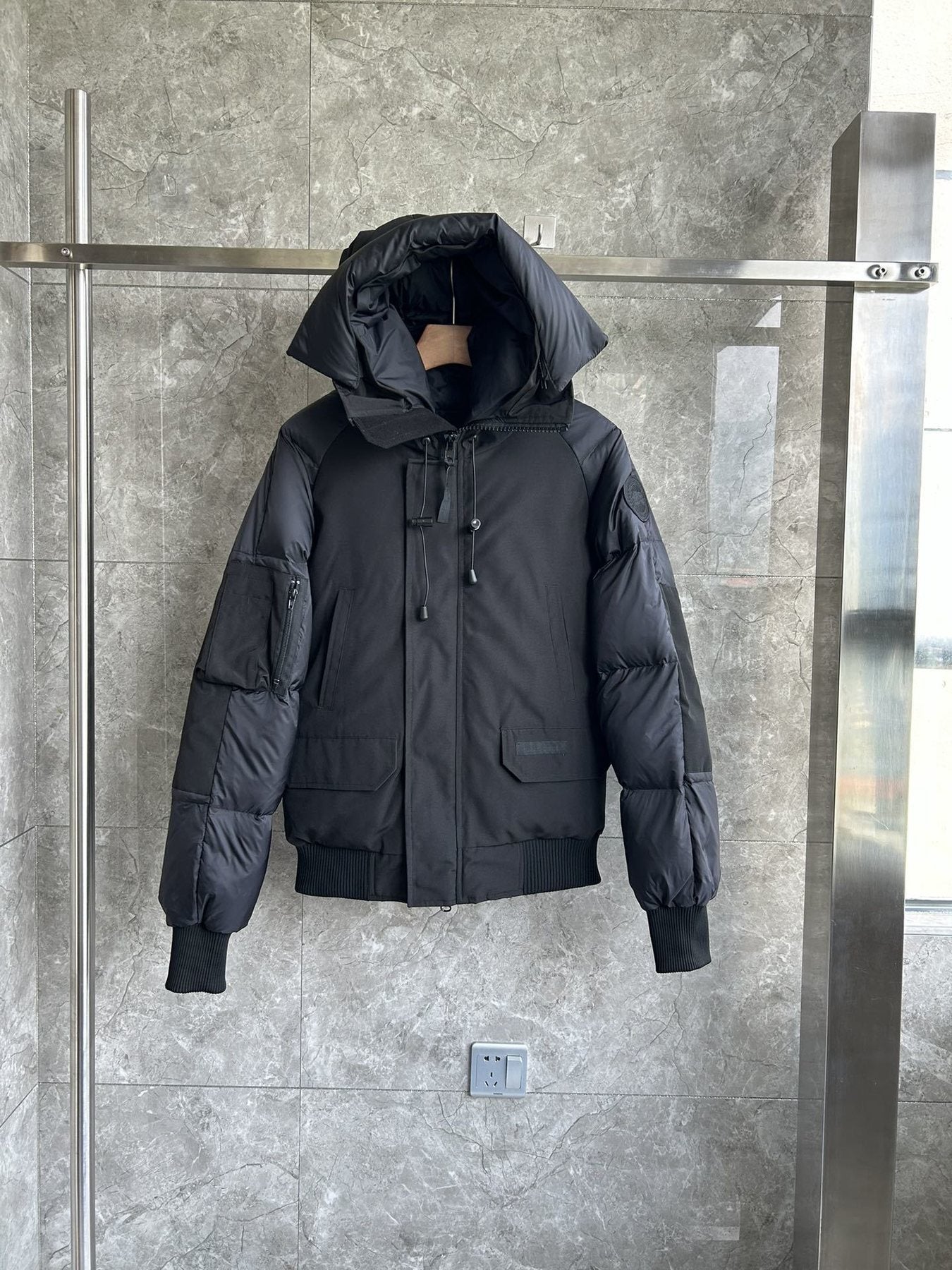 Canada Goose Men’s Hooded Puffer Jacket — front