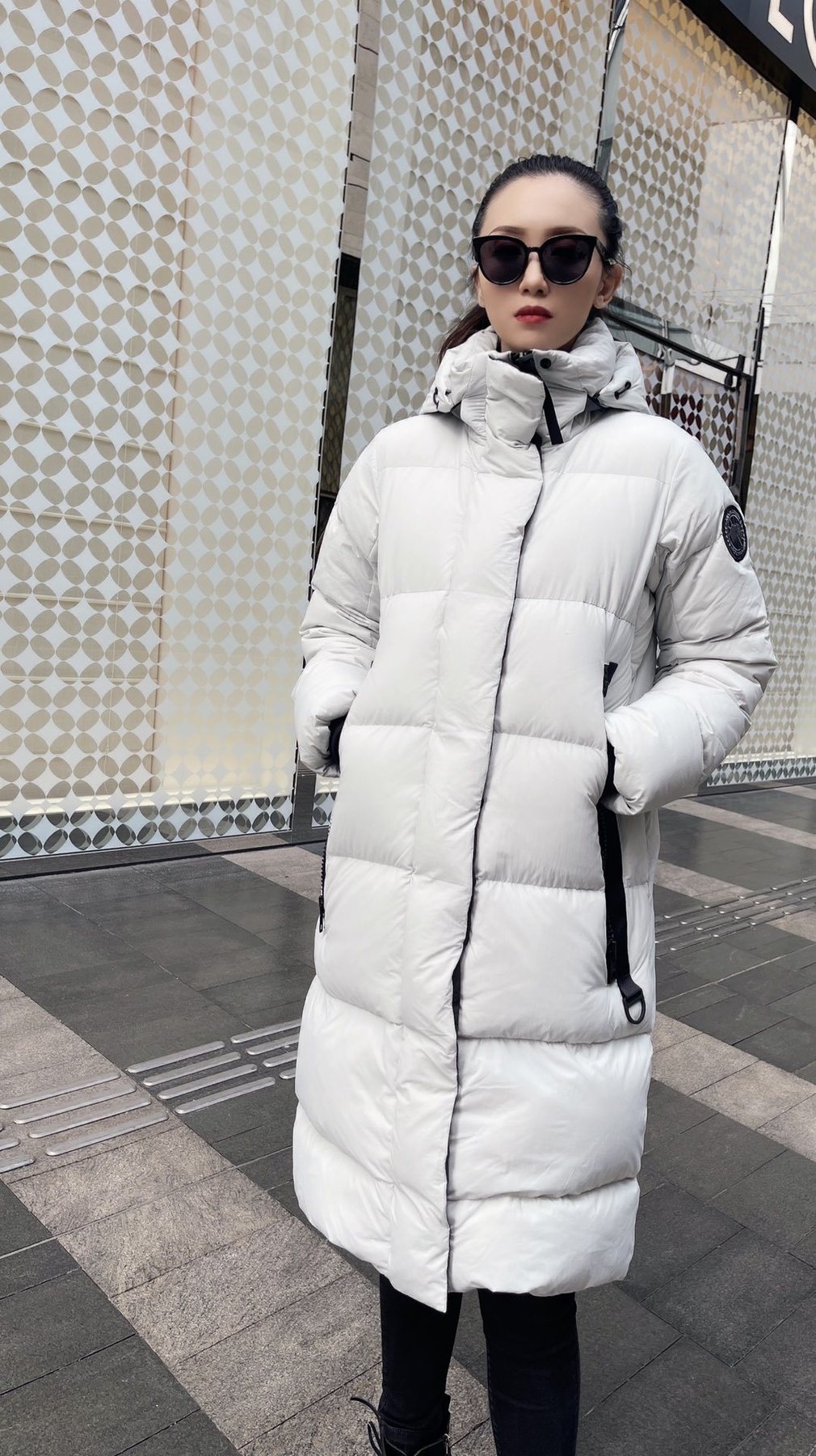 Canada Goose Longline Hooded Puffer Jacket — front
