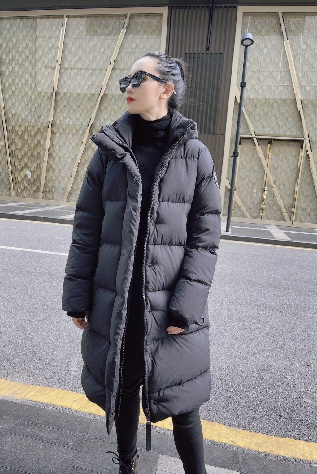 Canada Goose Longline Hooded Puffer Jacket — front