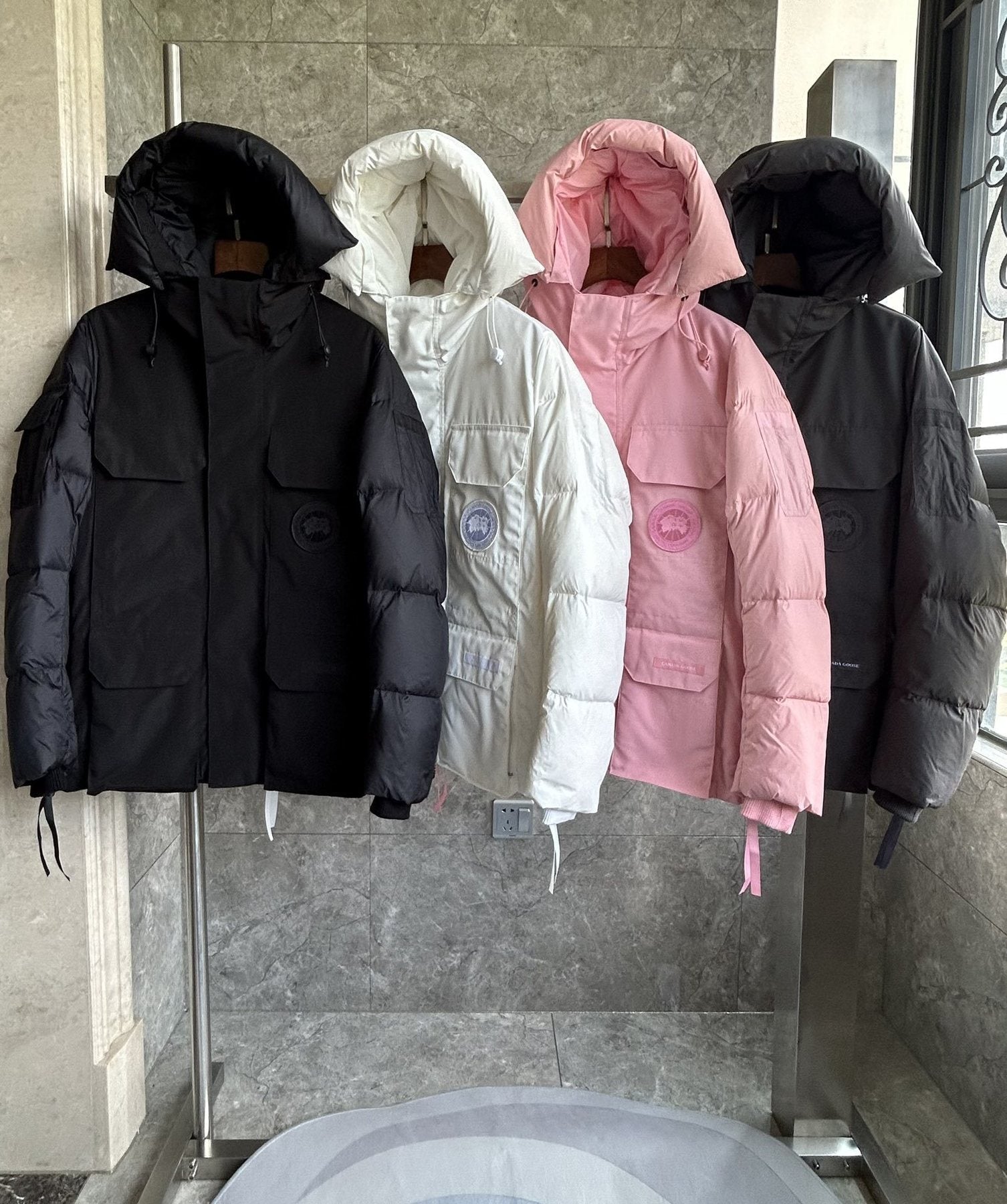 Canada Goose Men's Hooded Quilted Puffer Jacket — comparison