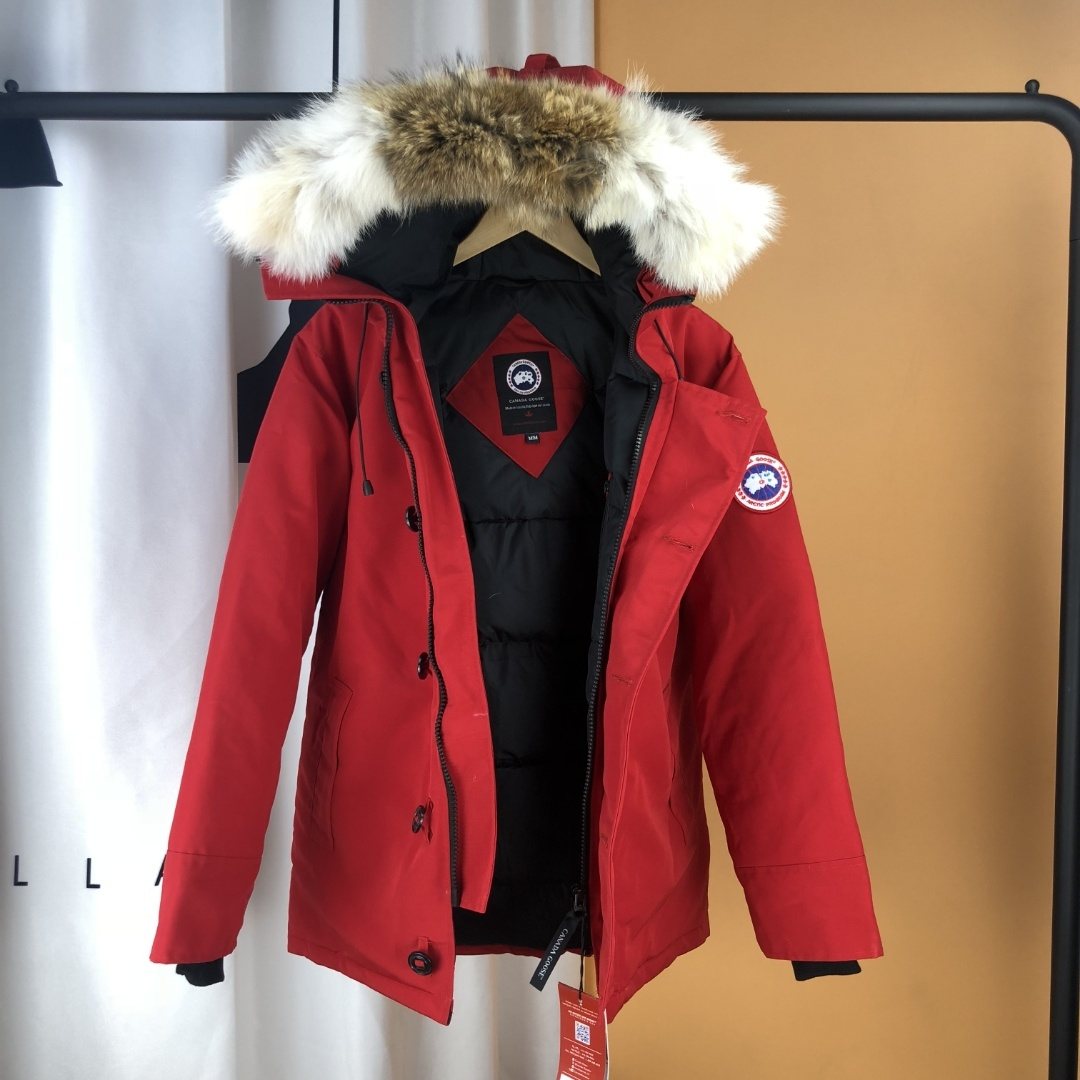 Canada Goose Fur-Trim Hooded Parka Jacket — detail