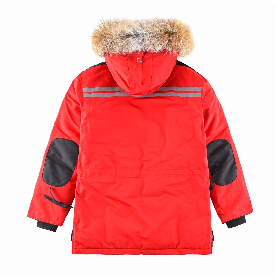 Canada Goose Hooded Long Down Jacket — back