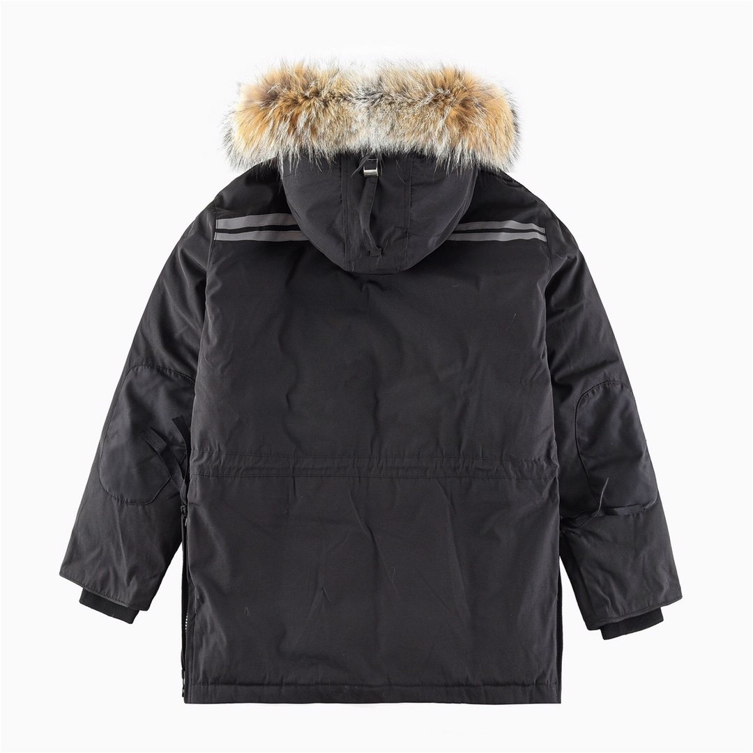 Canada Goose Hooded Long Down Jacket — back