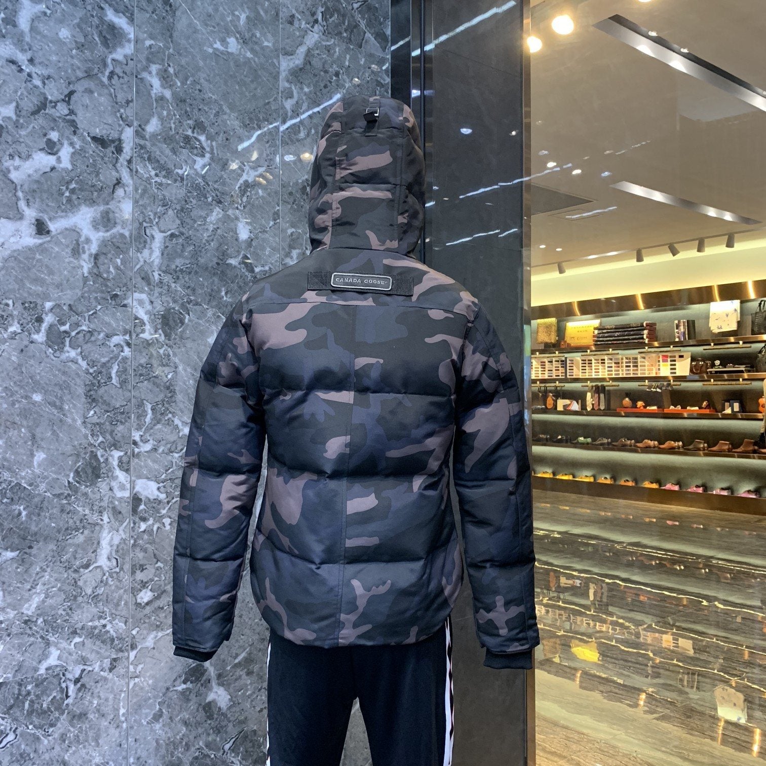 Canada Goose Hooded Quilted Puffer Jacket — back