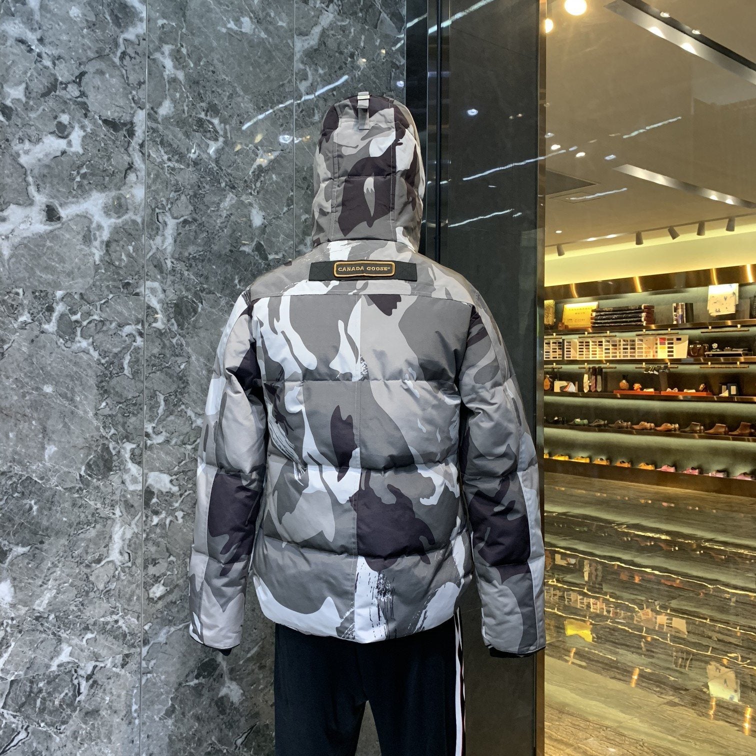 Canada Goose Hooded Quilted Puffer Jacket — back