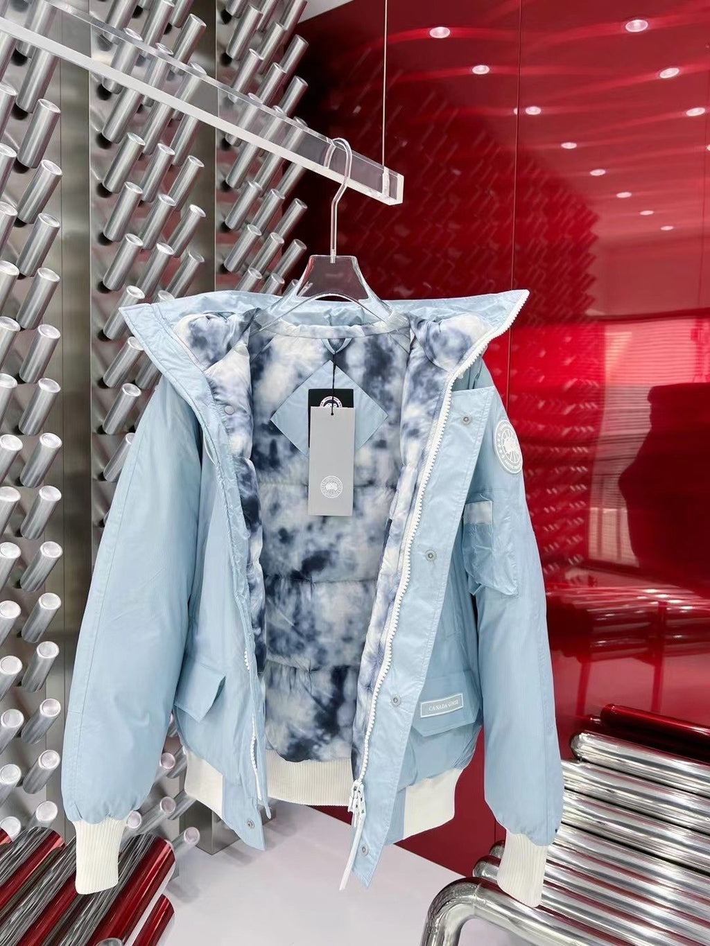 Canada Goose Hooded Puffer Jacket — hang_tag