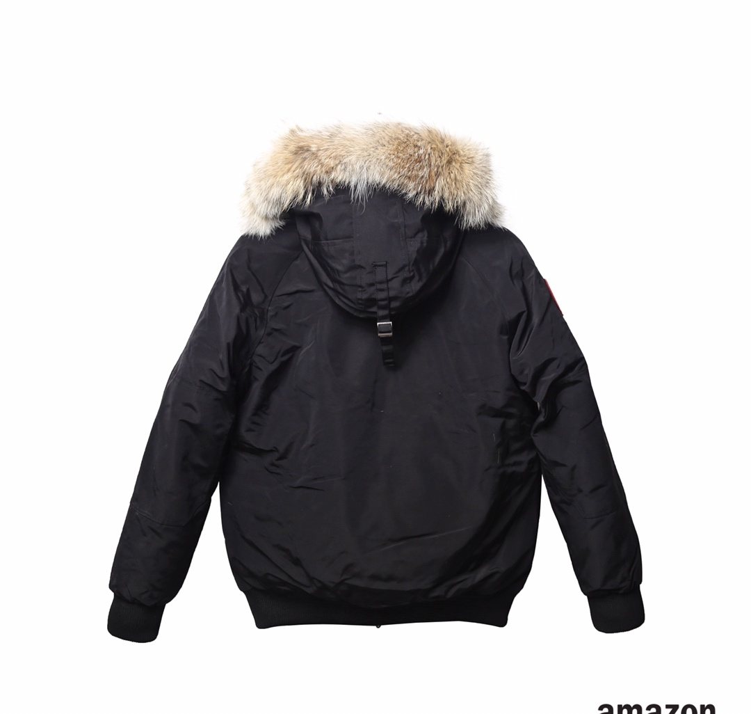 Canada Goose Fur-Trim Hooded Puffer Jacket — back