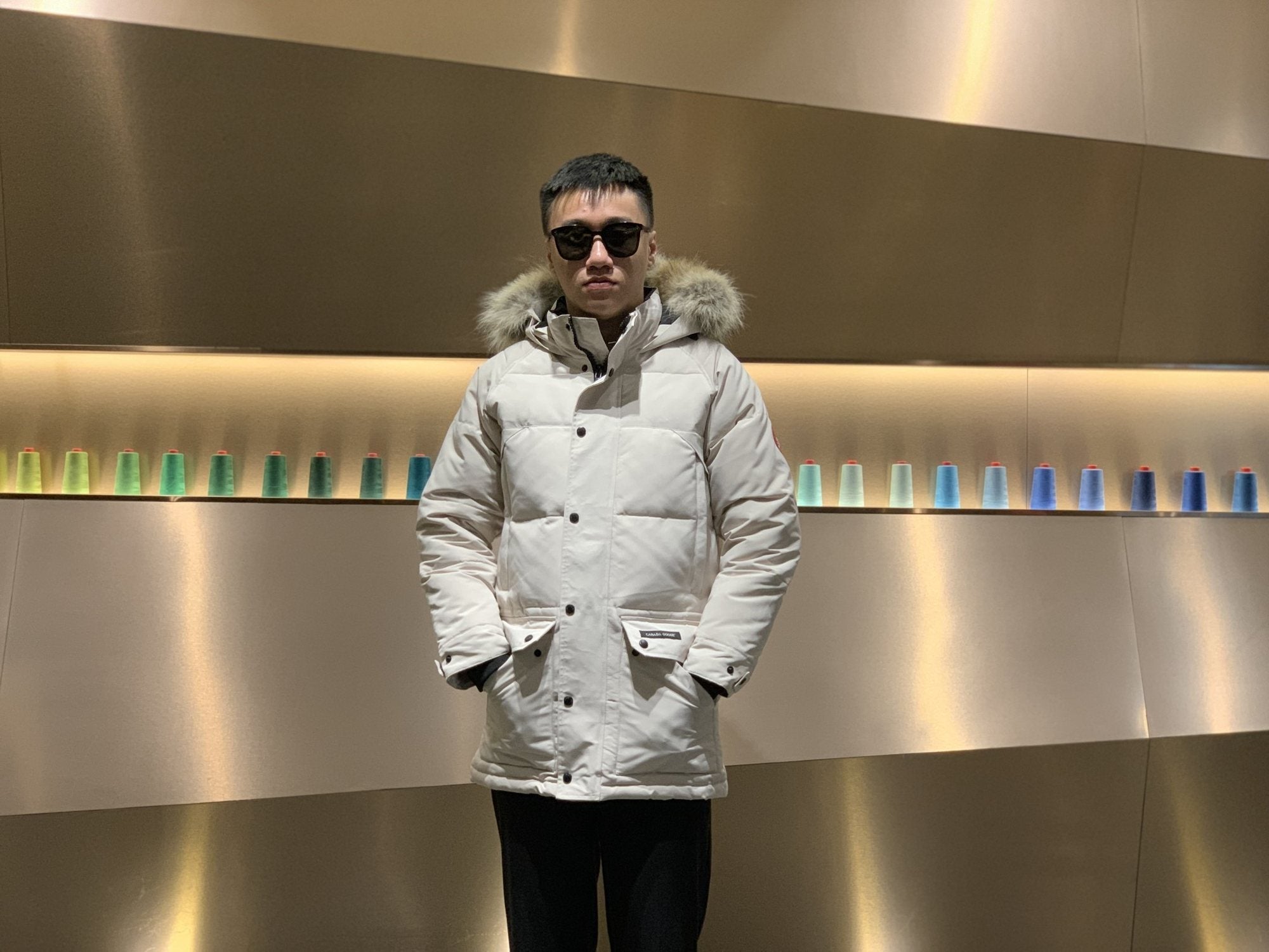 Canada Goose Fur-Trim Hooded Quilted Parka Jacket — hero