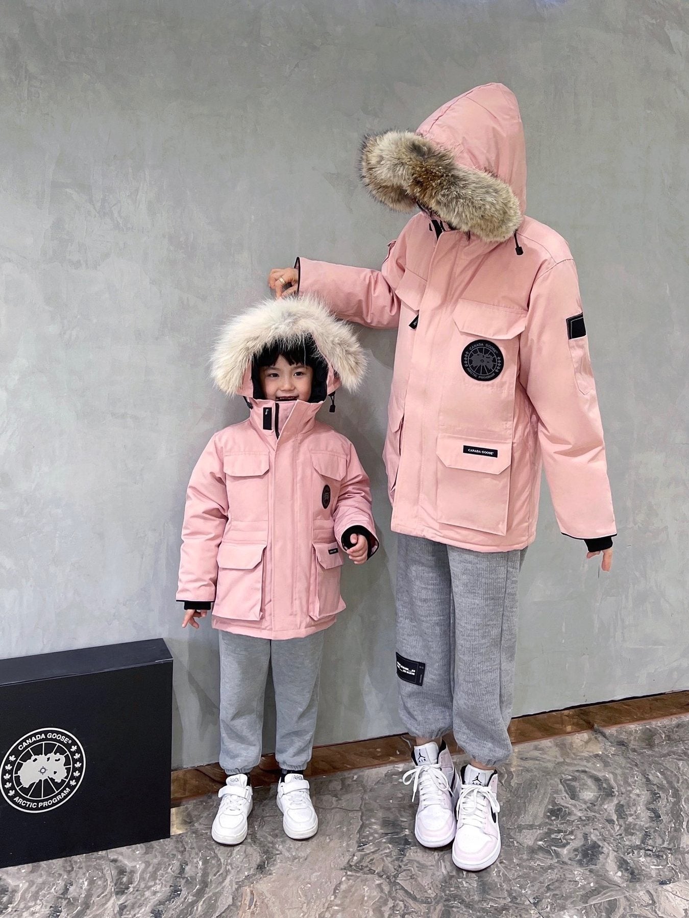 Canada Goose Kids' Fur-Trim Hooded Down Jacket — context