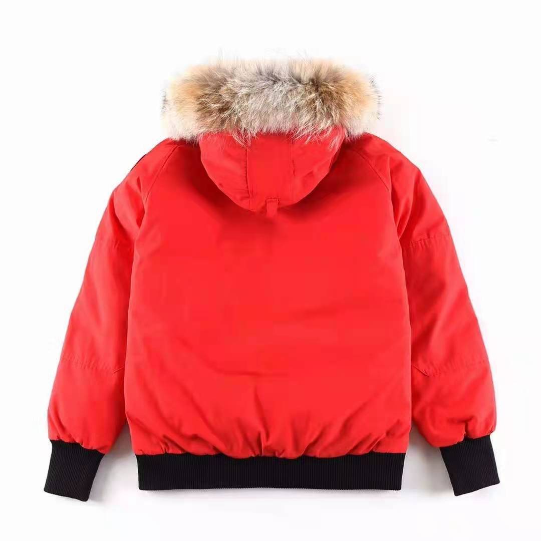 Canada Goose Fur-Trim Hooded Bomber Jacket — back