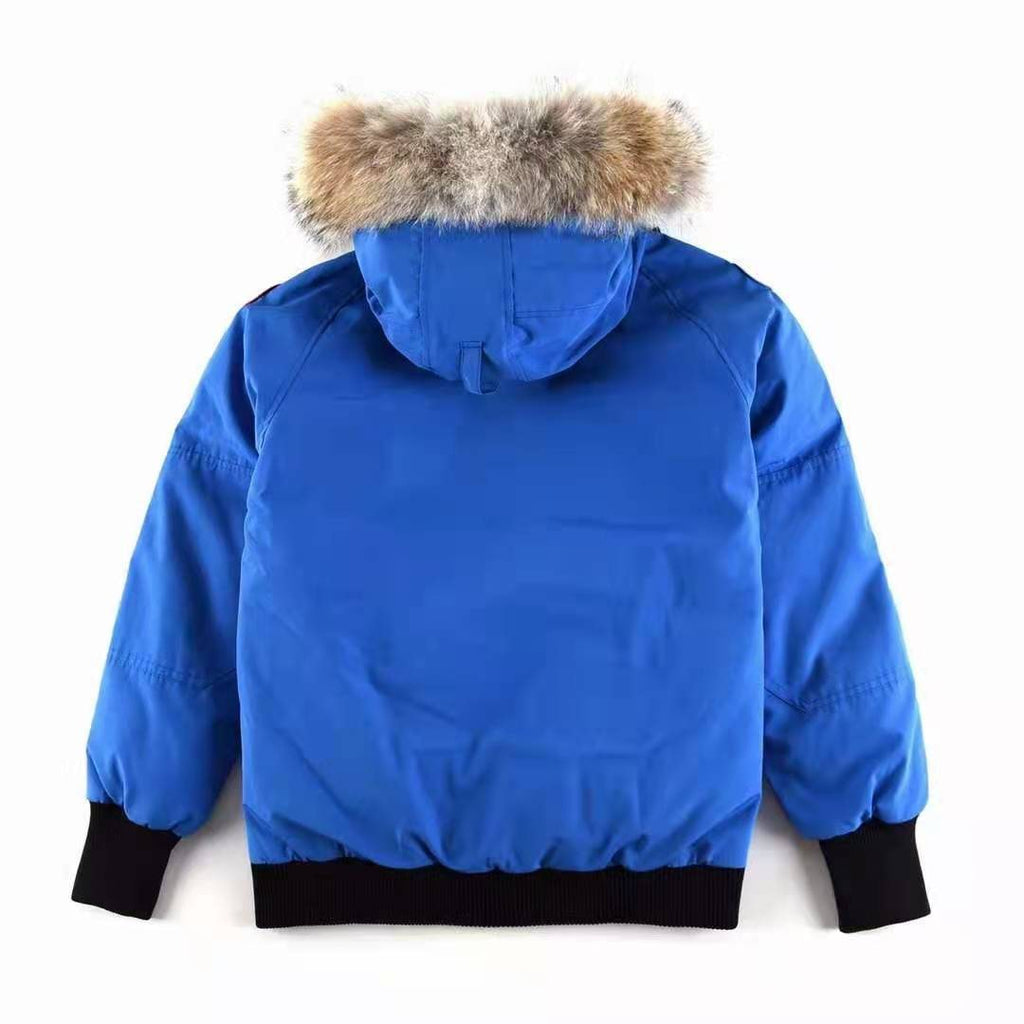 Canada Goose Fur-Trim Hooded Bomber Jacket — back