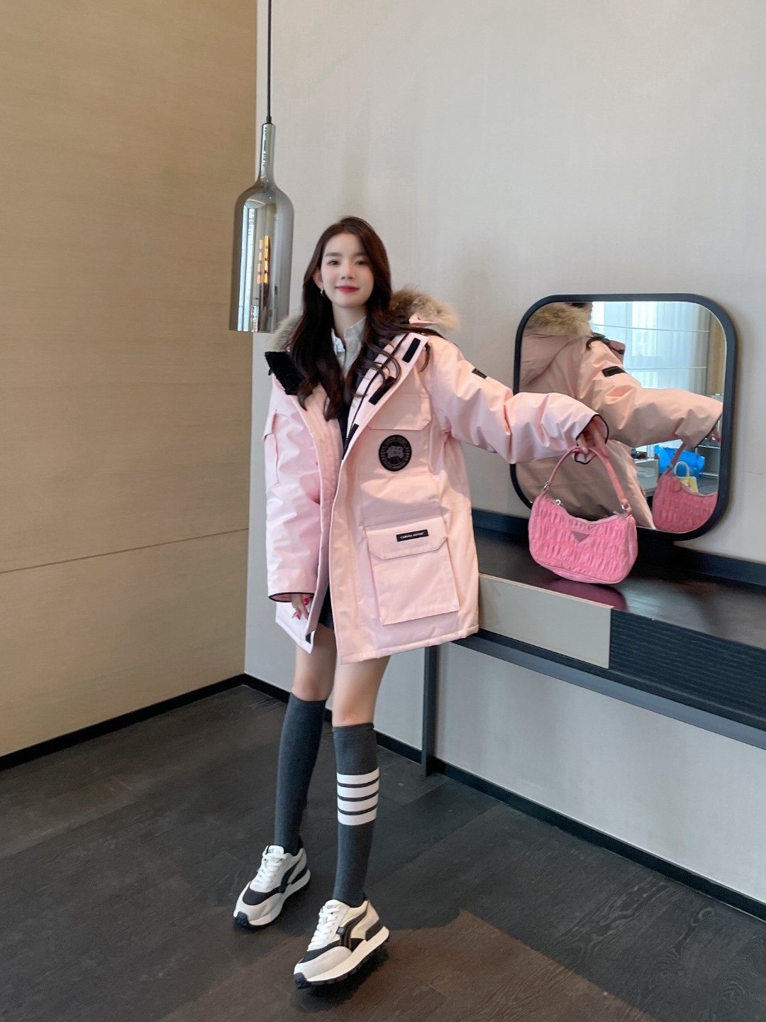Canada Goose Hooded Fur-Trim Puffer Jacket — front