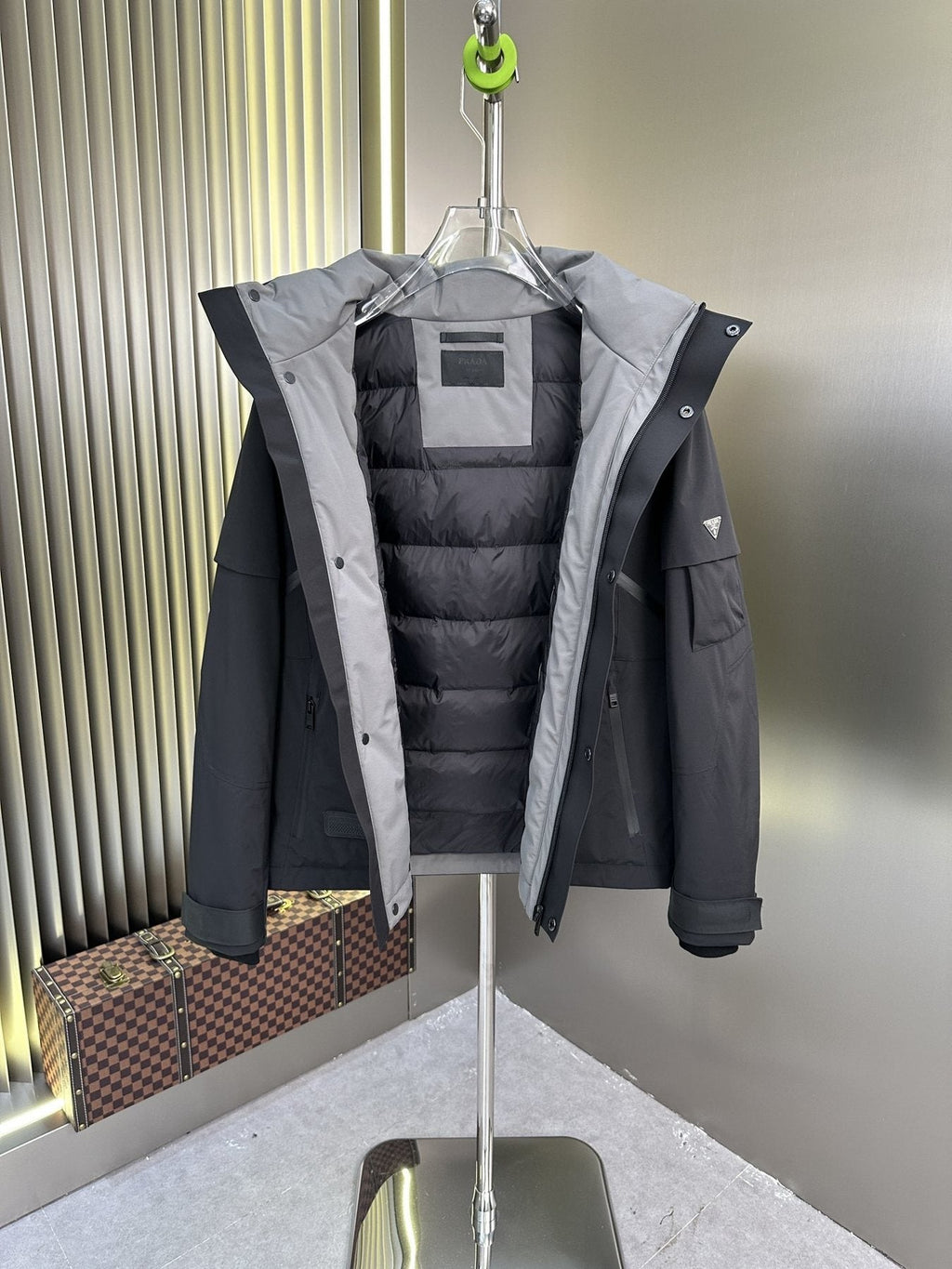 Prada Hooded Technical Jacket — detail