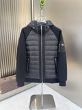 Prada Black Hooded Quilted Puffer Jacket — hero