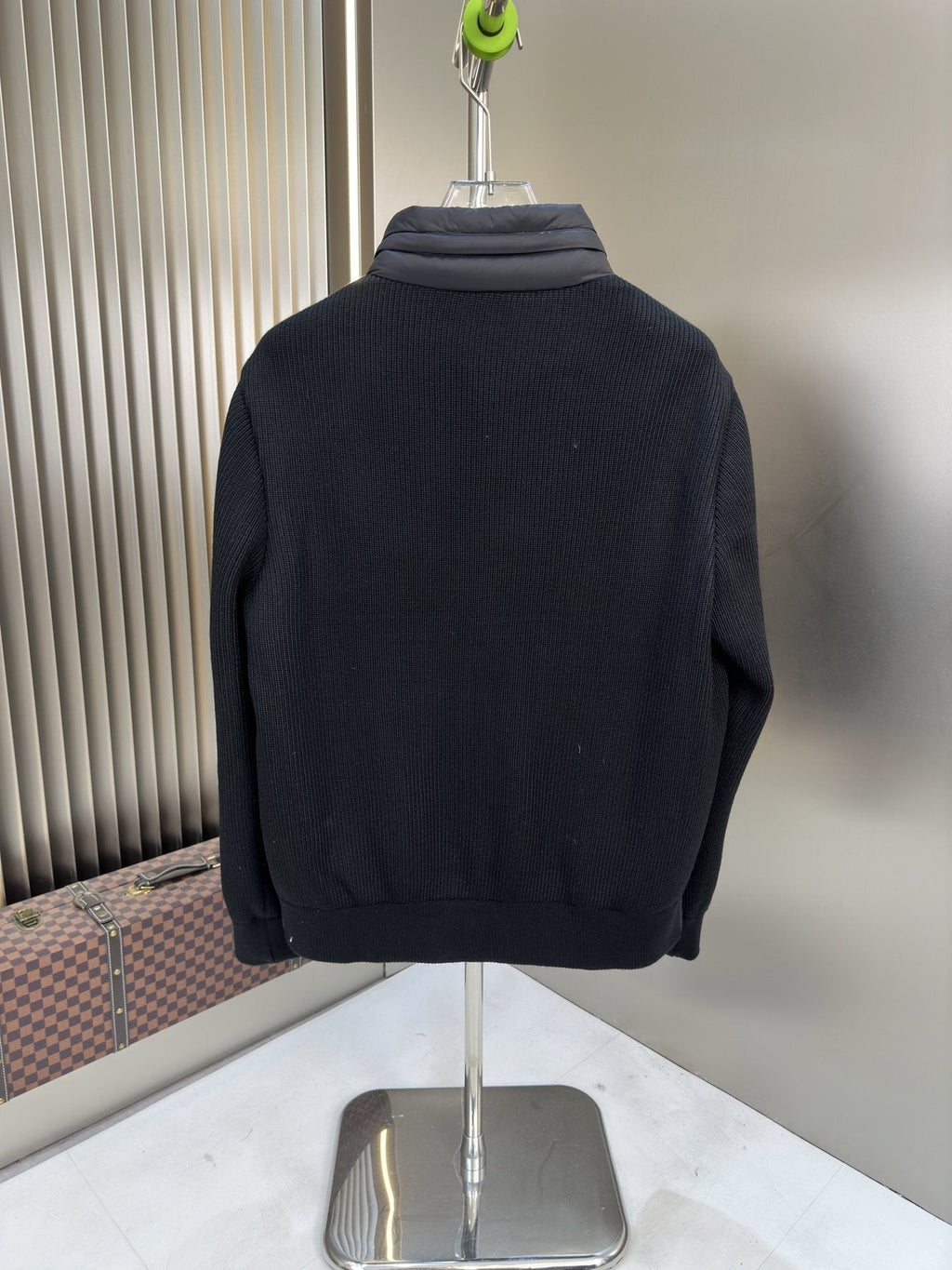 Moncler Quilted Hybrid Puffer Jacket — back