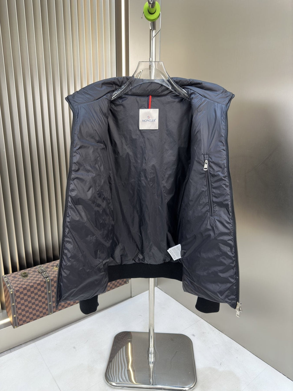 Moncler Quilted Hybrid Puffer Jacket — detail