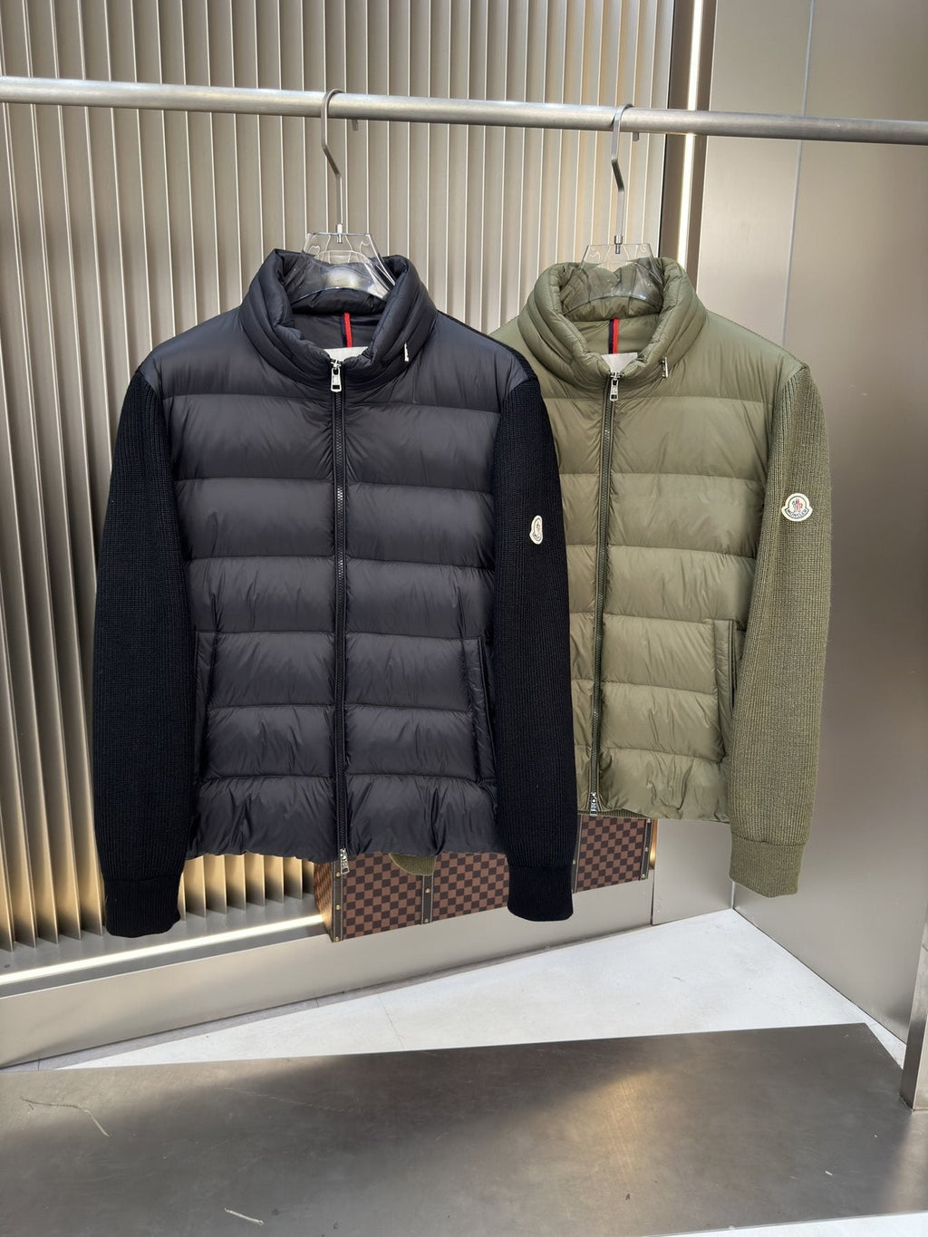 Moncler Quilted Hybrid Puffer Jacket — comparison
