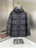 Burberry Black Hooded Quilted Puffer Jacket — hero