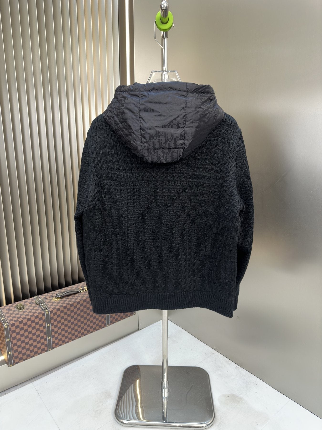 Dior Hooded Quilted Puffer Jacket — back