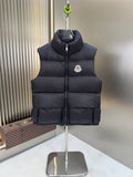 Moncler Navy Quilted Down Vest — hero