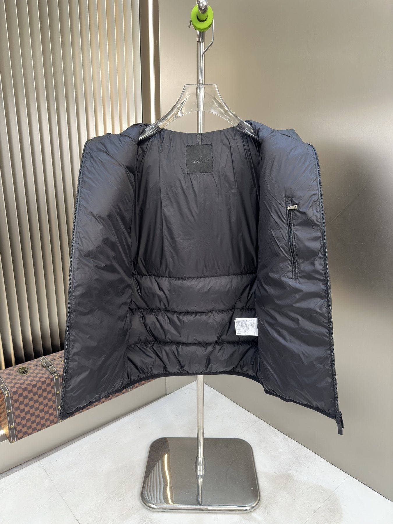 Moncler Hooded Quilted Puffer Coat — detail