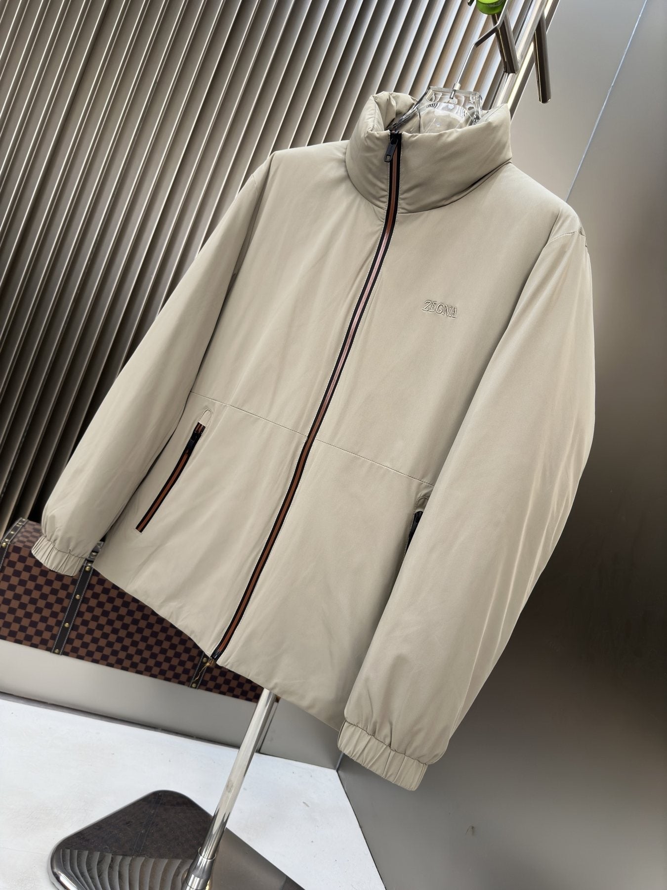 Zegna Reversible Quilted Puffer Coat — front