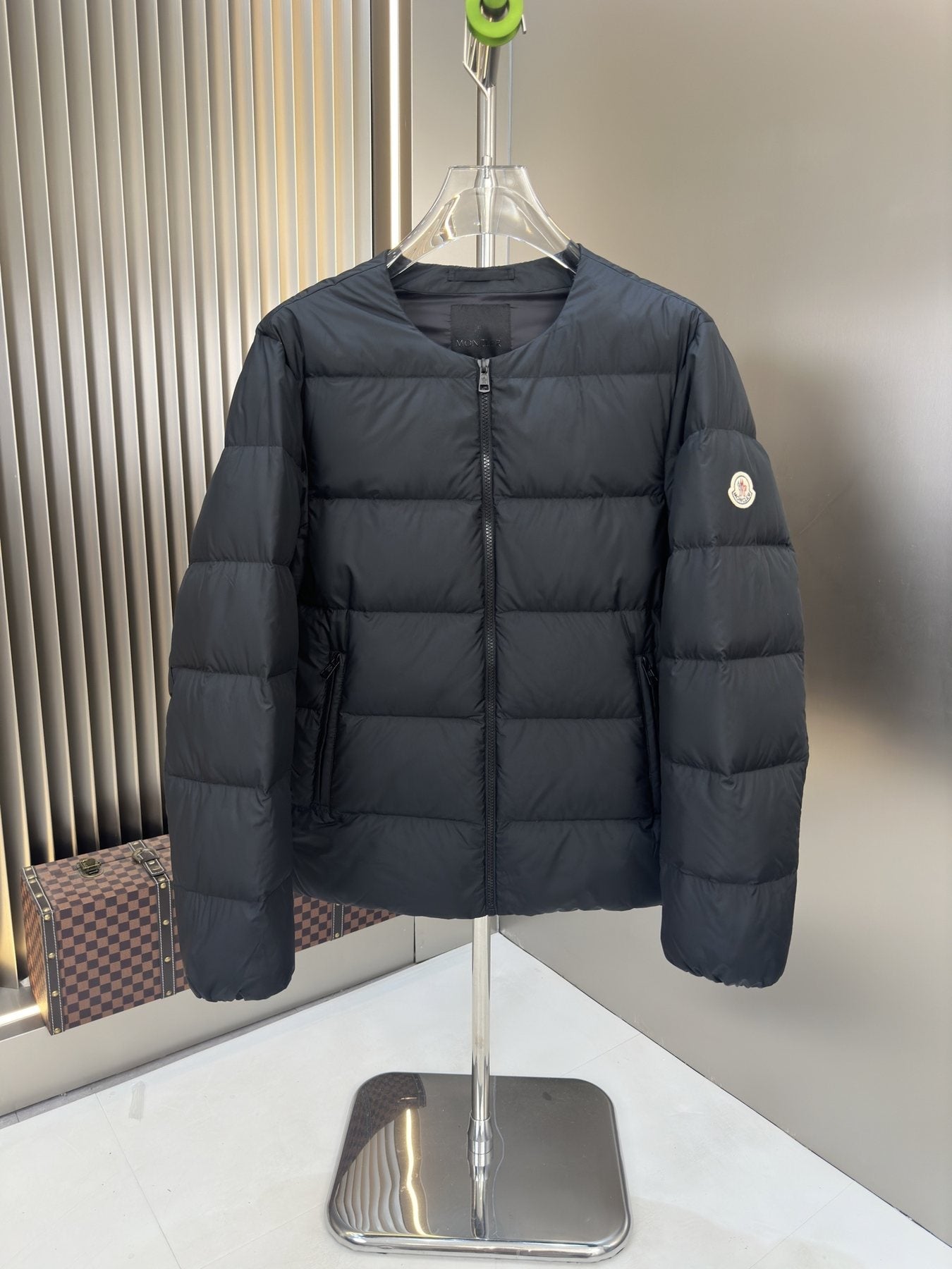 Moncler Reversible Black Puffer Coat — front