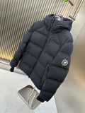 Dior Black Hooded Quilted Puffer Jacket — hero