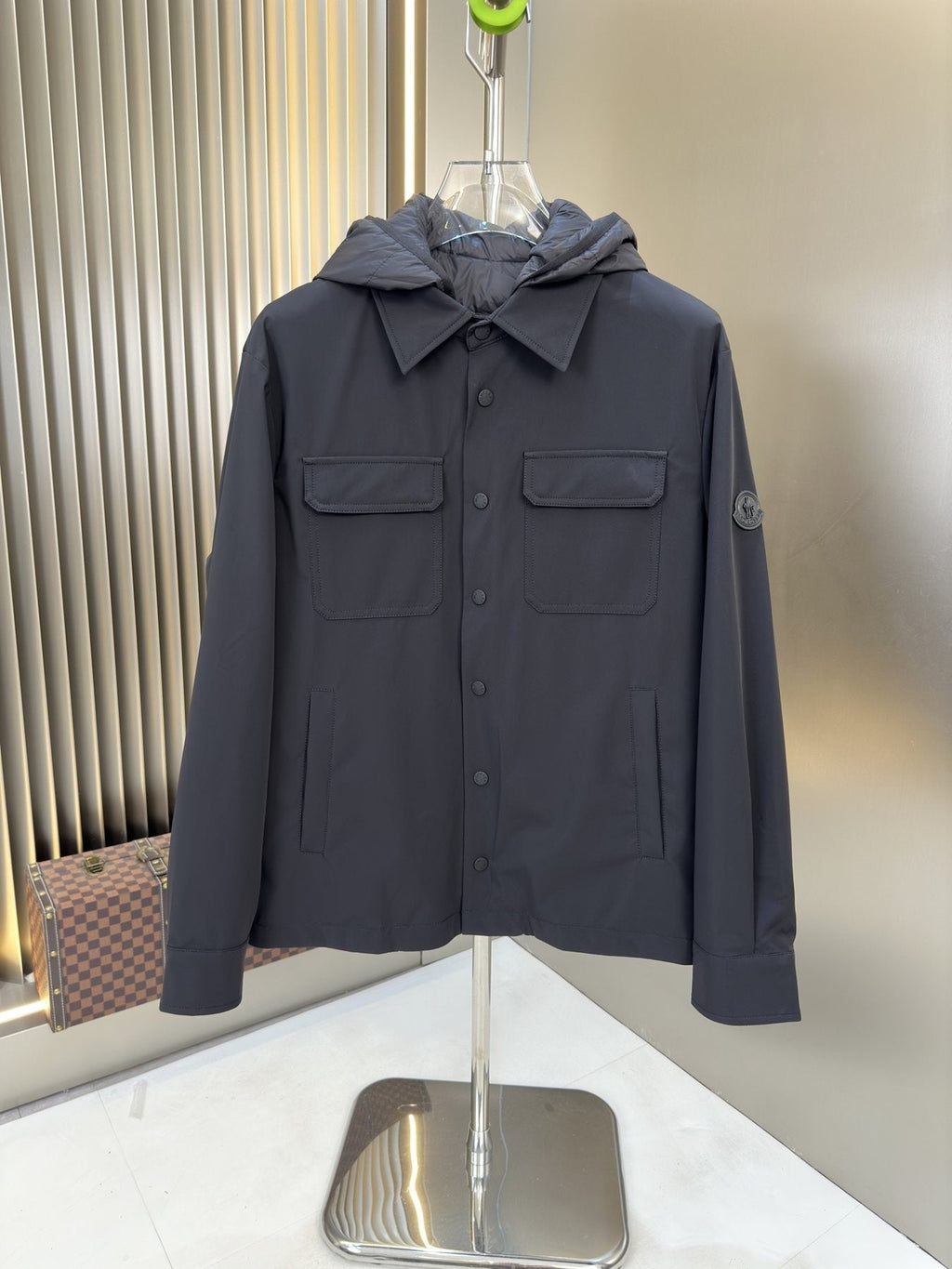 Moncler 2-in-1 Detachable Quilted-Liner Coat — front