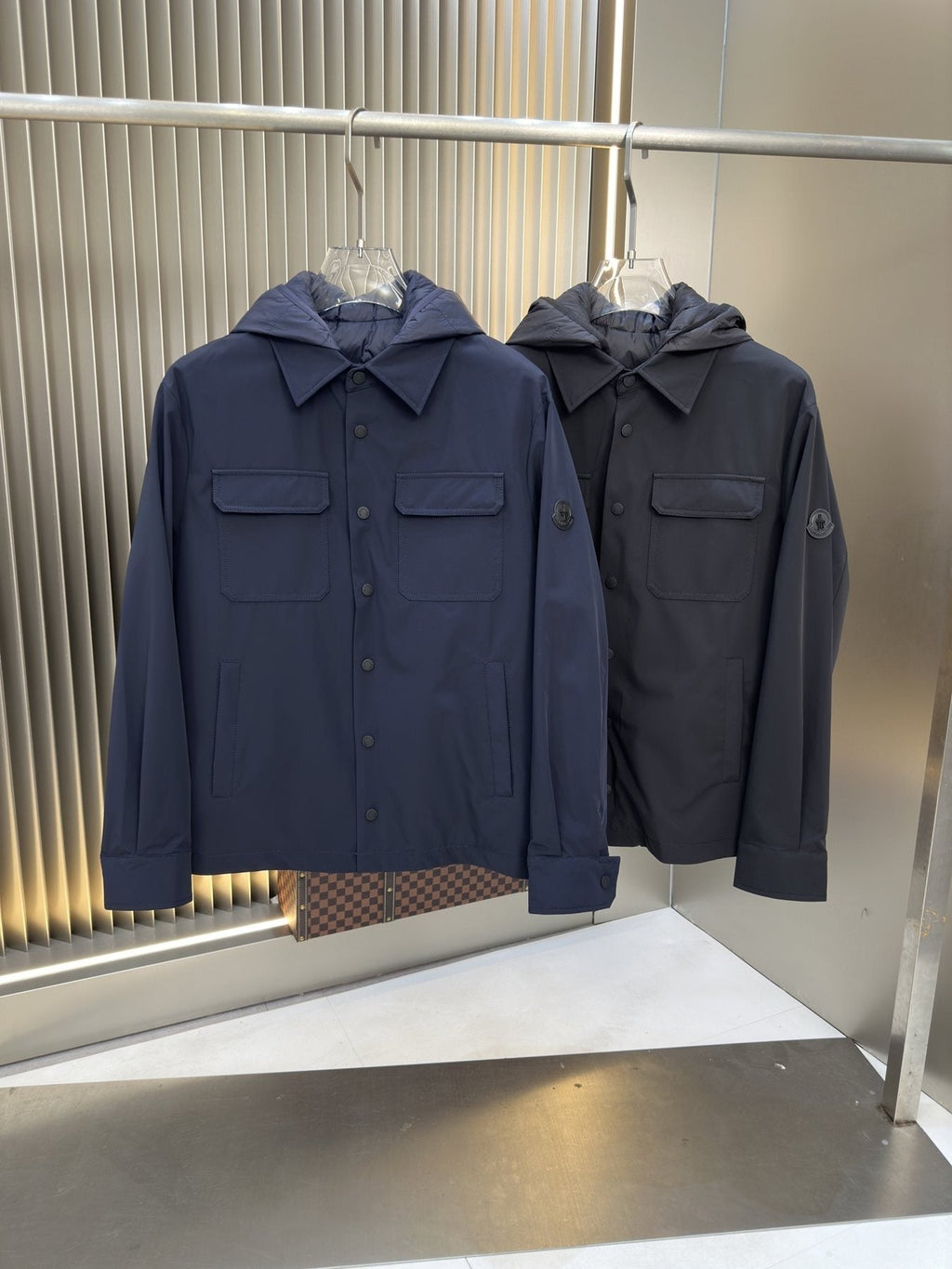 Moncler 2-in-1 Detachable Quilted-Liner Coat — comparison