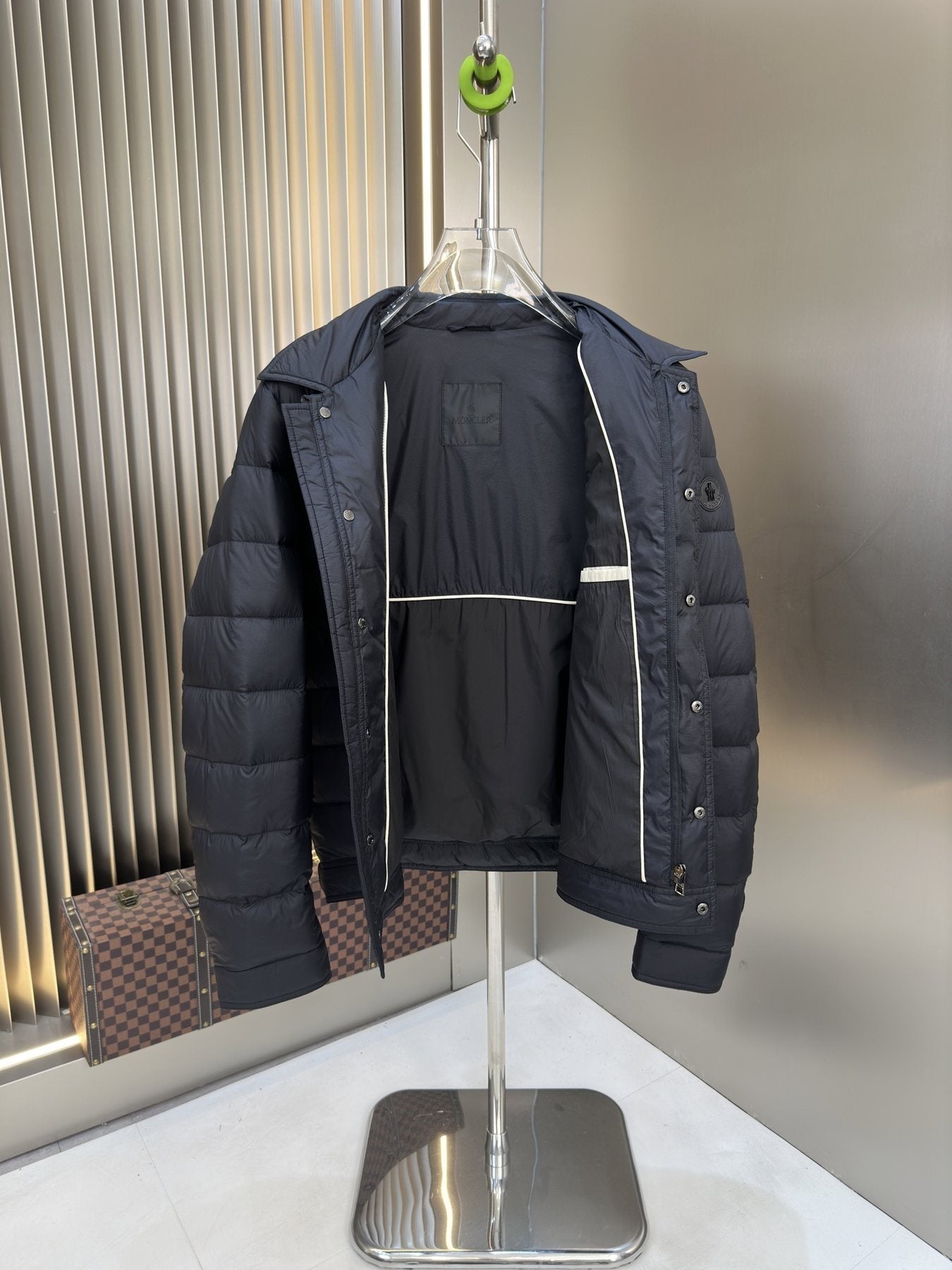Moncler Quilted Puffer Coat — detail