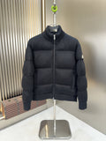 Moncler Quilted Knit-Sleeve Puffer Jacket — hero