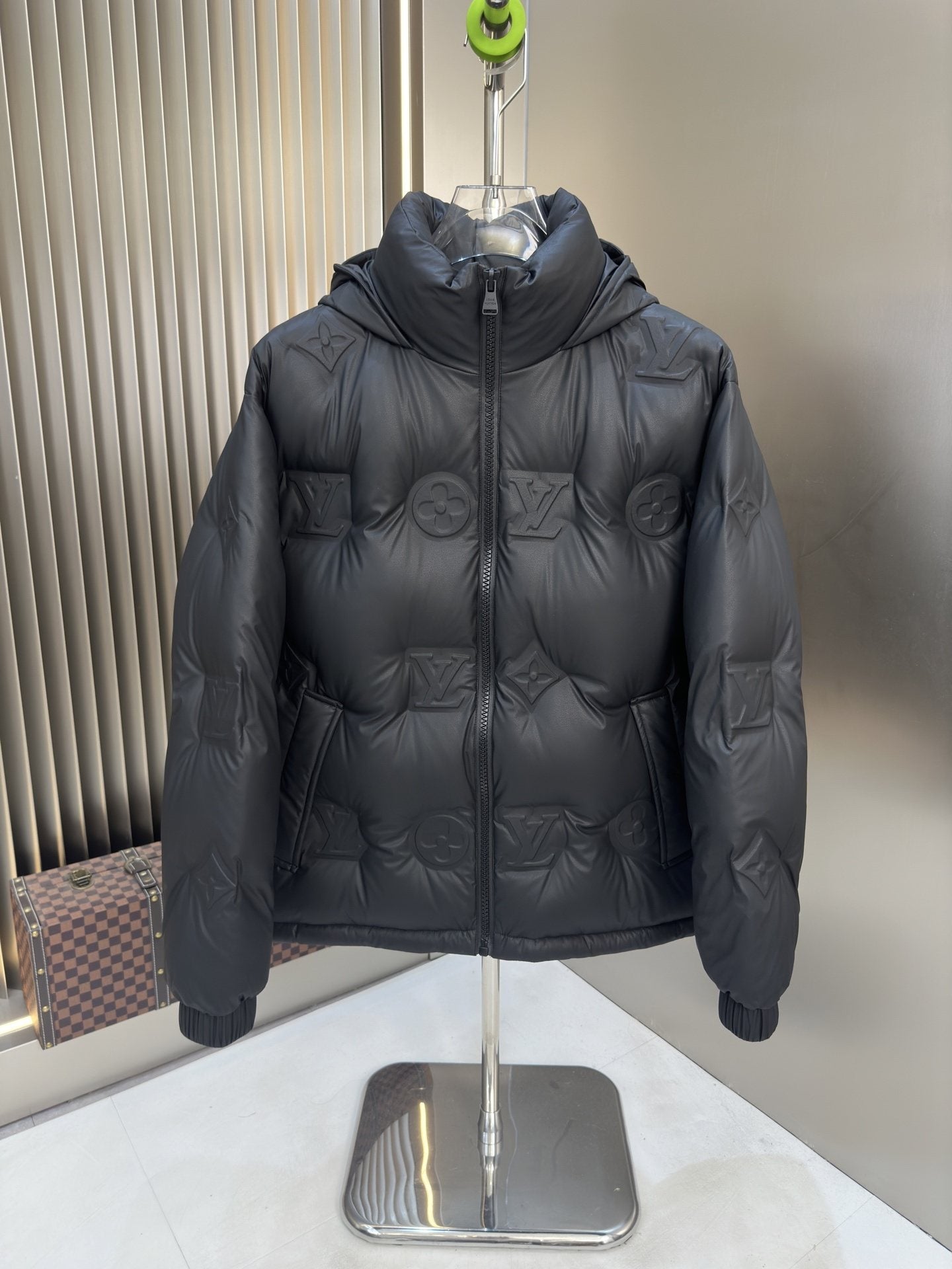 LV Hooded Quilted Puffer Coat — hero