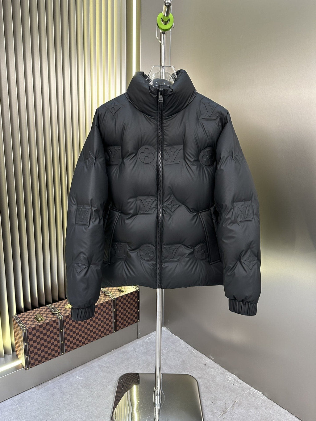 LV Tonal Monogram Quilted Puffer Coat — hero