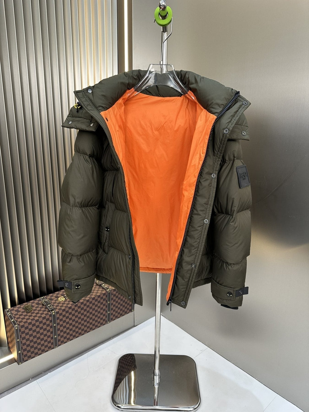 Fendi Hooded Quilted Puffer Jacket — detail