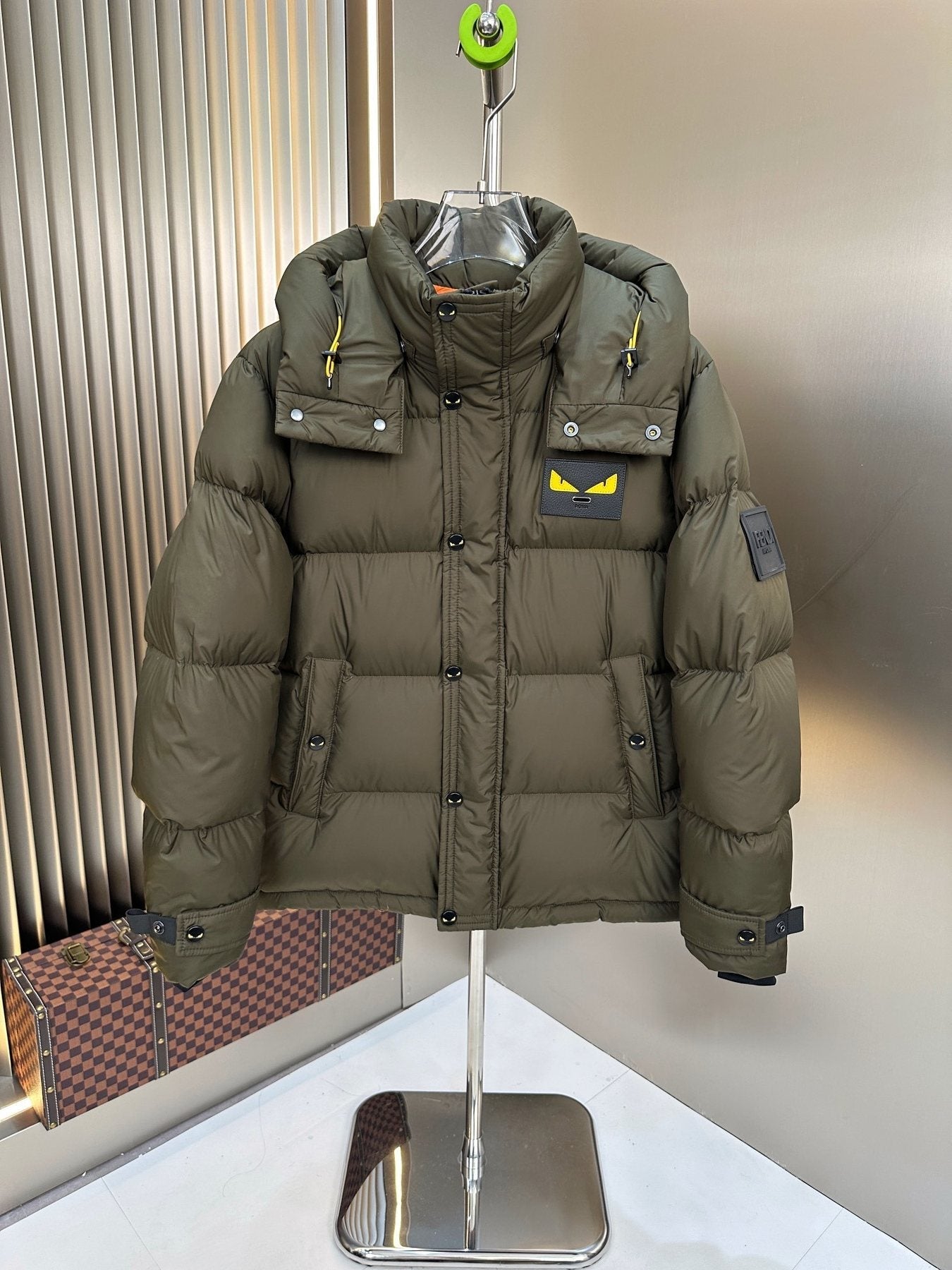 Fendi Hooded Quilted Puffer Jacket — front