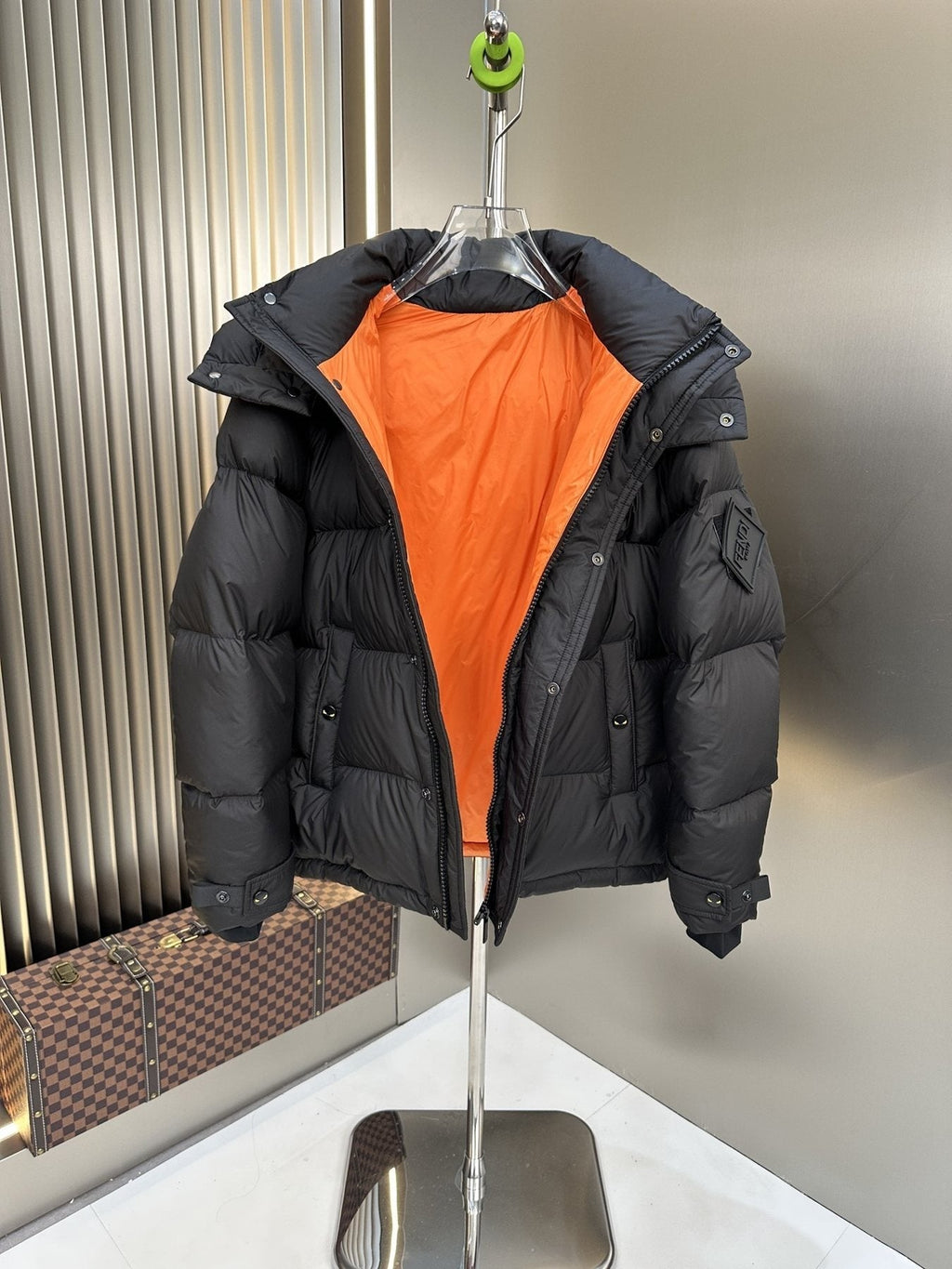 Fendi Hooded Quilted Puffer Jacket — detail